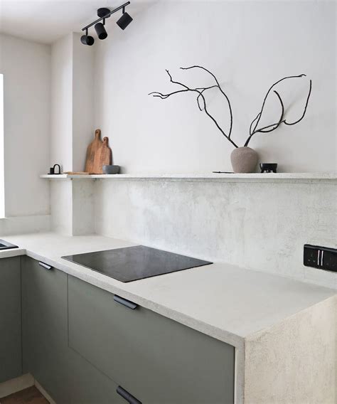 How to use microcement on kitchen worktops for a seriously cool upgrade ...