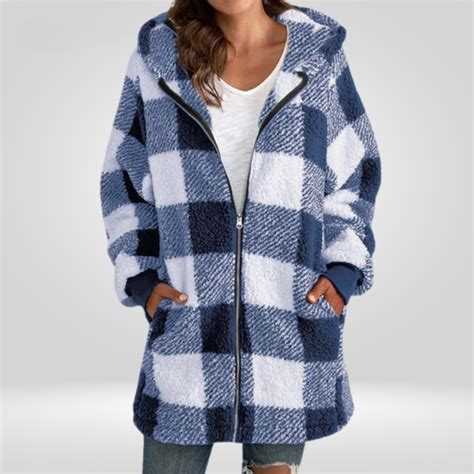 Ardia™ - Plaid Zip-Up Jacket – Mary's Boutique Malibu