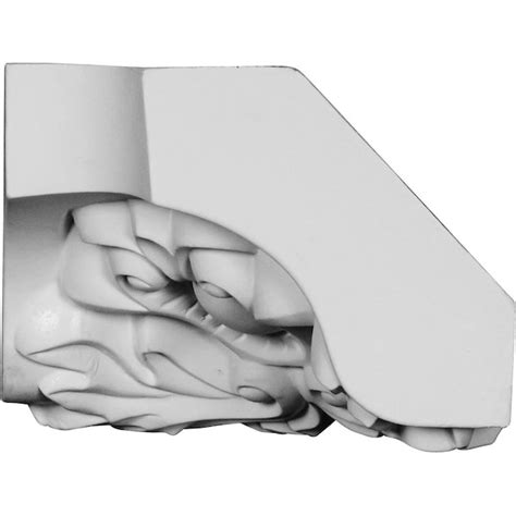 Ekena Millwork Cole 5-5/8-in x 4-in Interior Primed White Urethane ...