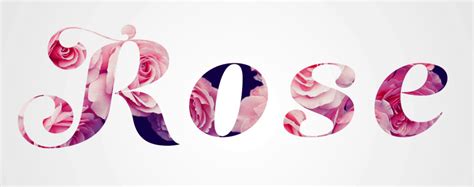 花朵字，用PS制作浪漫唯美的玫瑰花文字(4) - 普通字效 - PS教程自学网