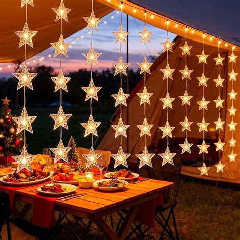 New Led Curtain Star String Light USB Power With Remote Controller For ...