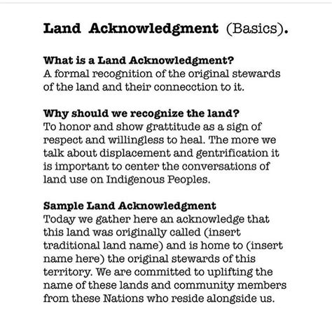 Land Acknowledgement Template