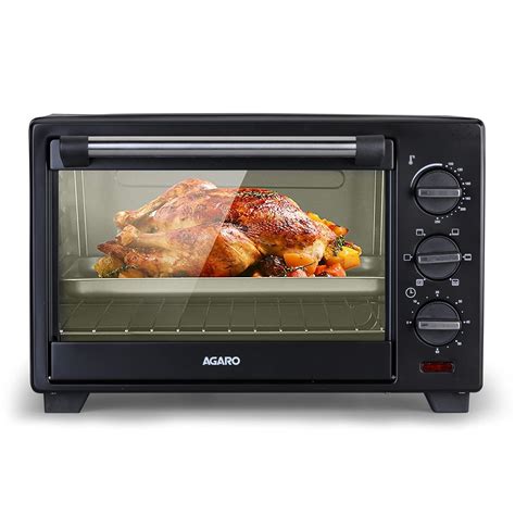 AGARO 33312 25 Liters Oven Toaster Grill with Motorized Rotisserie & 5 ...