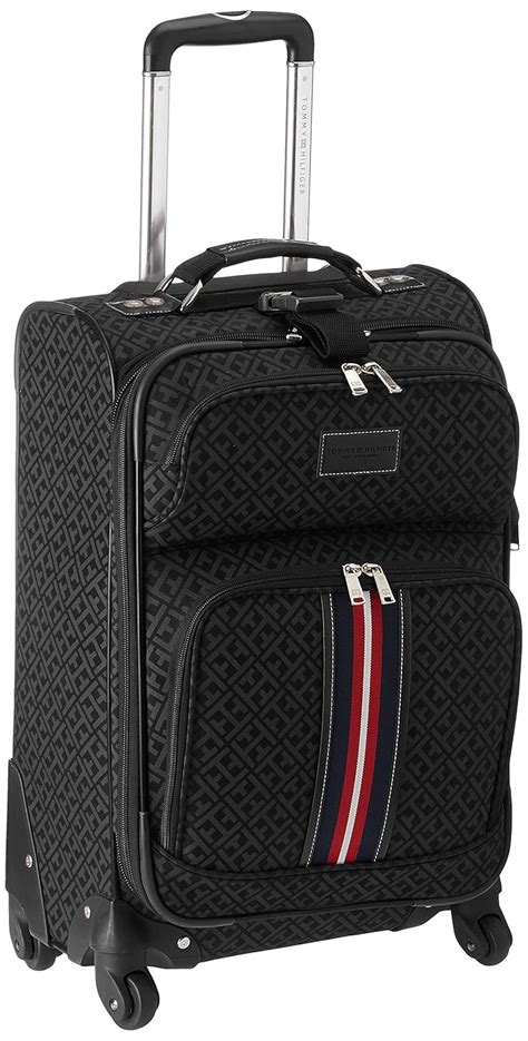 Tommy Hilfiger Polyester 51 cms Black Soft-Sided Carry-On (TH/SIG01055 ...