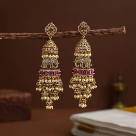 Jhumka Earrings for Women | Traditional Jhumkas Online India - AJ Punnagai