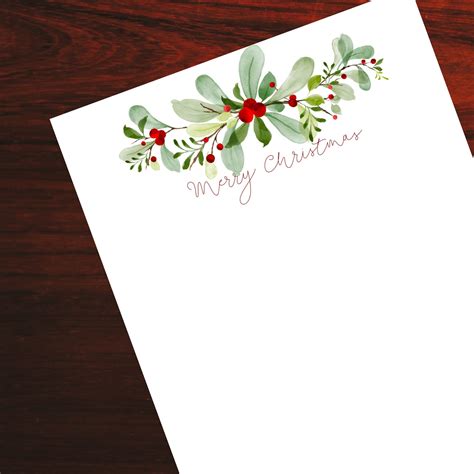 Papier Courrier Festif Lot De 100 Feuilles Papier Lettre Noël A4 ...