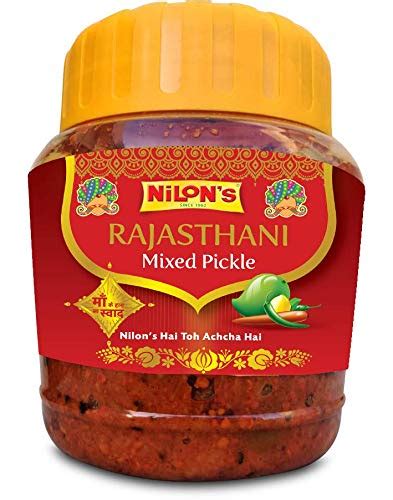 NILON'S Rajasthani Pickle - 900 g (Mix Pickle) | Rajasthani Achaar Made ...