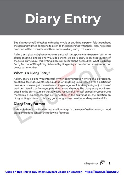 Diary Writing - Diary Entry 1 Bad day at school? Watched a favorite ...