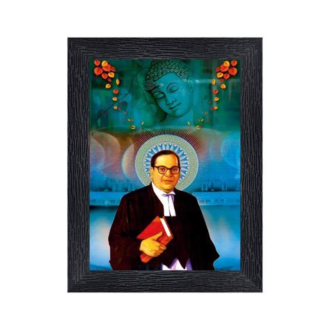 Dr. B. R. Ambedkar ad Buddha Wood Photo Frames with Acrylic Sheet ...