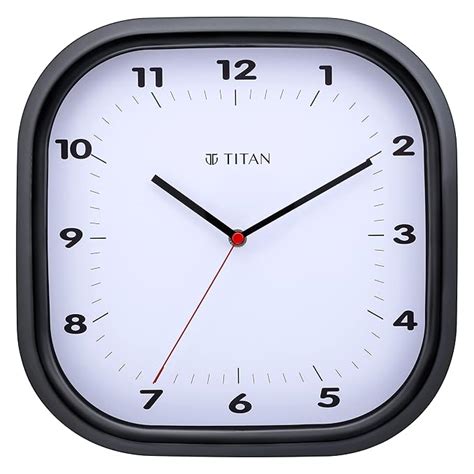 Buy Titan Silent Sweep Battery Powered White Square Dial Unisex Analog ...