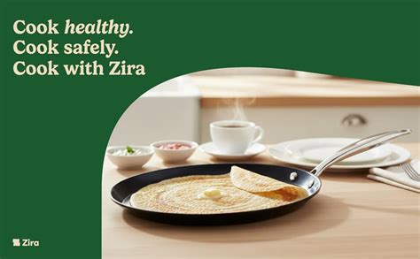 Buy Zira Triply Ceramic Dosa Tawa 30cm + Free Spatula |100% Chemical ...