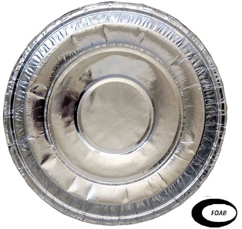 Buy FOAB Disposable Silver Paper Plate, 7 inch (Pack of 50 Pieces ...