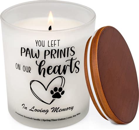 Amazon.com: Pet Memorial Gifts Scented Candle - Dog Memorial Gifts for ...