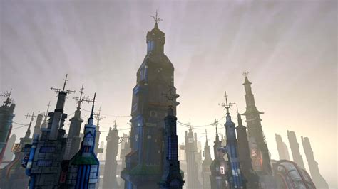 Download Scenic view of the mysterious Hidden Mist Village surrounded ...