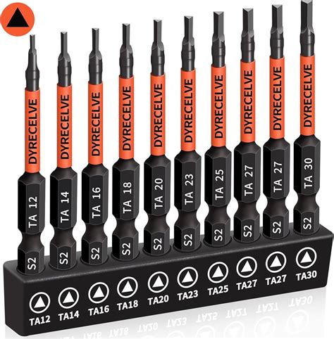 10-Pack Triangle Screwdriver Set - Premium S2 Steel Triangle Bit Set (2 ...