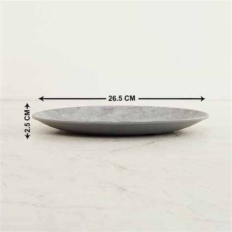 Buy Fiesta Persian Round Dinner Plate-Melamine- 26.5cm- Grey from Home ...