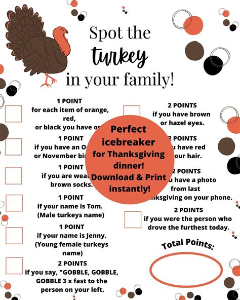 Thanksgiving printable party game thanksgiving printable spot the ...
