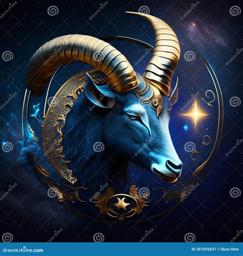 Zodiac Sign Goat. Astrology and Horoscope Concept Stock Illustration - Illustration of comics ...