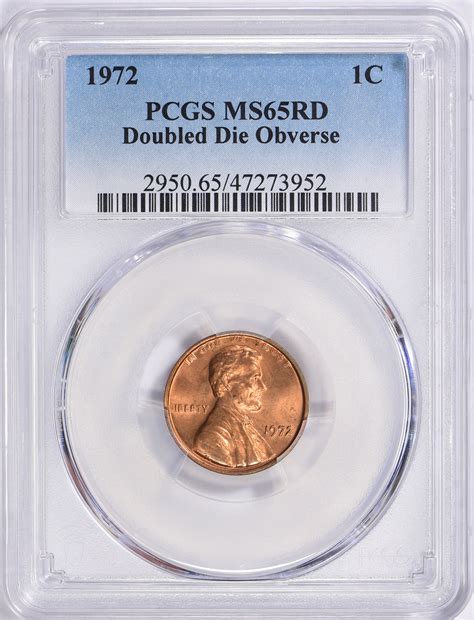 1972 Lincoln Cent Doubled Die Obverse PCGS MS-65 RD (Item 1466465 ...