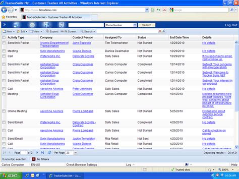 Customer Tracker 的图像结果