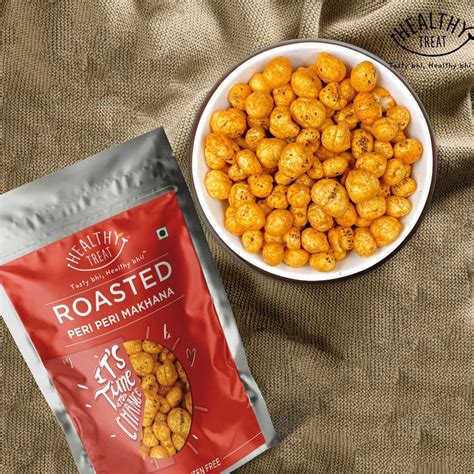 Buy HEALTHY TREAT ROASTED MAKHANA- PUDINA, PERI PERI, & CHAATMASALA ...