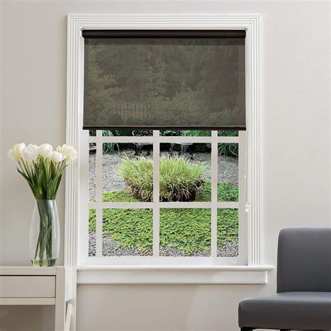 Buy DECO WINDOW Brown Sunscreen Roller Blind - 41x84'' from Deco Window ...