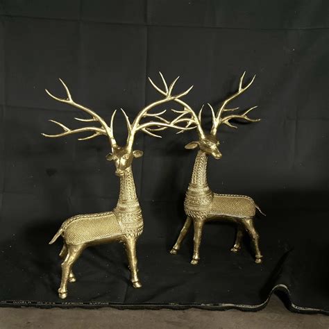 Buy Unique Brass Decor Dhokra Deer Pair Online – Sowpeace