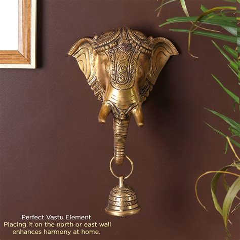 Shubh Ganesha Brass Idol for Wall Decor – Yura Designs