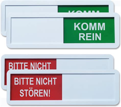 BITTE NICHT STÖREN - KOMM REIN Türschild 18 x 6 x 0.6cm aus Acryl ...