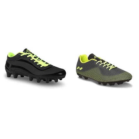 Nivia Airstrike Football Stud for Kids (Black) UK-9 Carbonite 4.0 ...