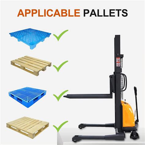 TTORYCARRIER ToryCarrier Semi Electric Pallet Stacker Forklift India | Ubuy