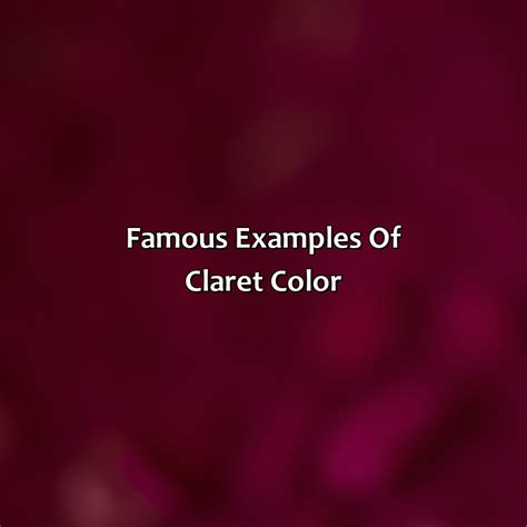 What Color Is Claret - colorscombo.com