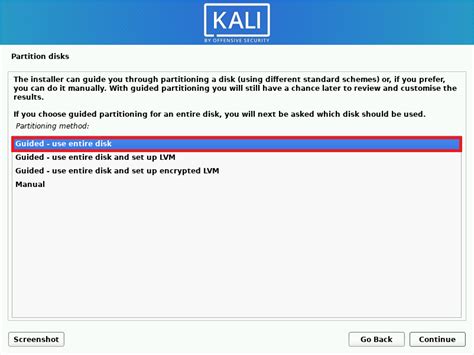 Image result for Kali Linux Install Manual File System