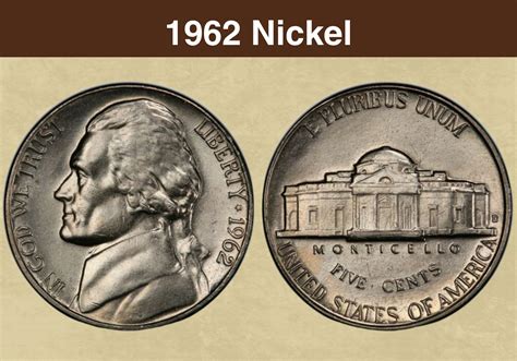 1962 Nickel Coin Value (Errors List, "D" & No Mint Mark Worth ...