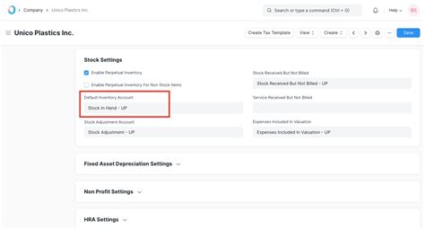 Linking stock warehouse and accounts