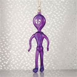 De Carlini Purple Alien Christmas Ornament