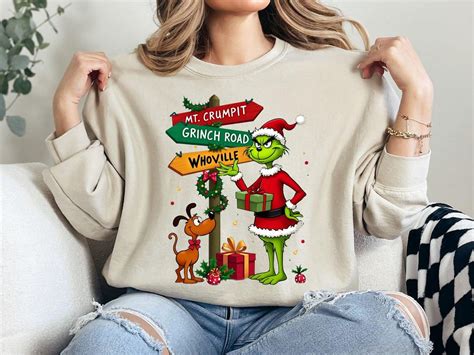 Christmas Grinch Sweatshirt, Family Xmas Shirt, Christmas Gift, Merry ...