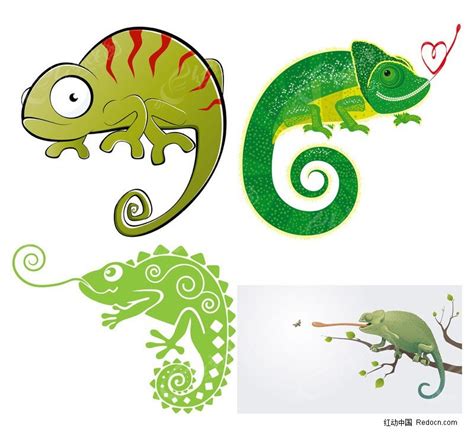 标志设计元素运用实例：蜥蜴(变色龙) - 设计之家