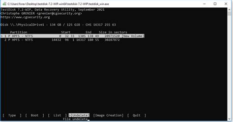 Image result for Undelete File Using TestDisk Windows