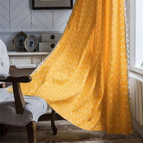 Buy Encasa Window Curtain 7 ft Set of 2, Polyester Printed with Rod ...