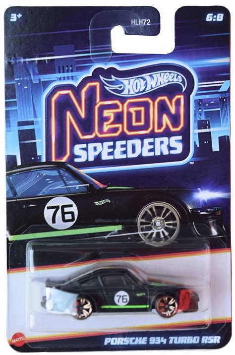 Hot Wheels Porsche 934 Turbo RSR, Neon Speeders 6/8 [Black] : Amazon.in ...