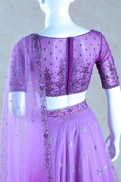 Shaded Purple Lehenga|Mahek Designs