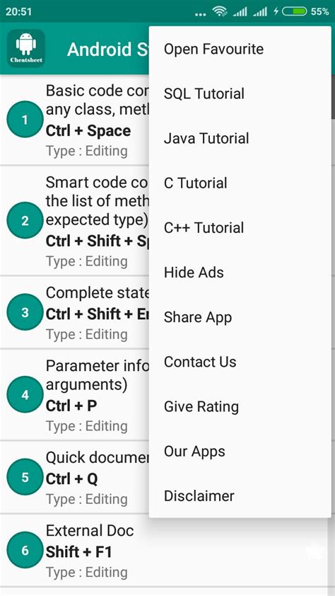 Image result for Android Studio Cheat Sheet