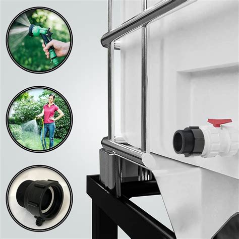 Gallon IBC 275 330 Tote Tank Valve Adapter - S60x6 Female Buttress x 2 ...