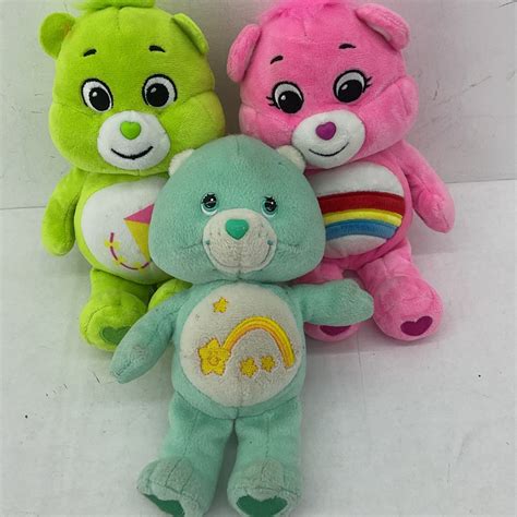 Care Bears Pink Green Kite Rainbow Plush Stuffed Animal Lot - Warehouse ...