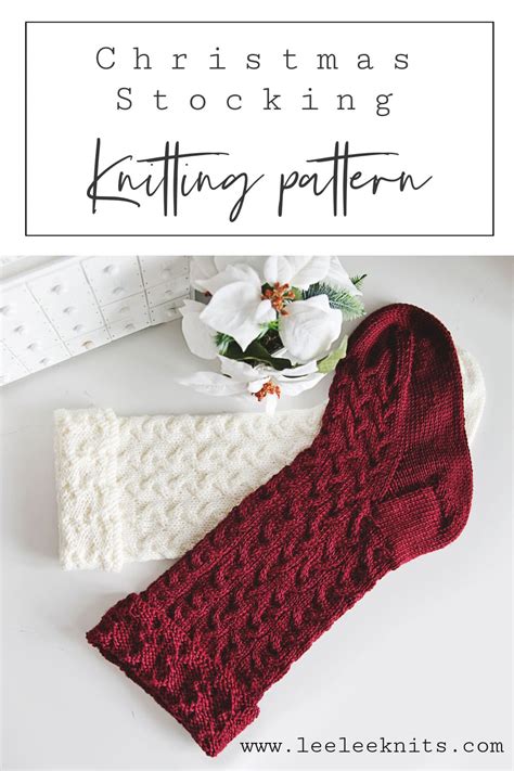 Christmas Stocking Knitting Pattern - Leelee Knits