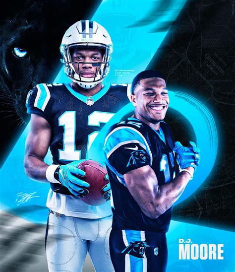 Download Graphic Of American Football Athlete DJ Moore Wallpaper ...