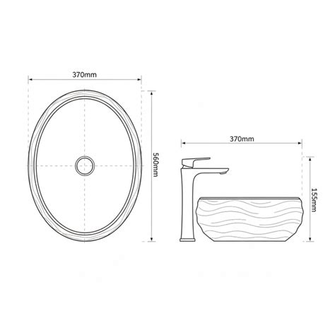 Terrazzo Matt Designer Countertop Wash Basin | Sculpted Oval Basin (22 ...