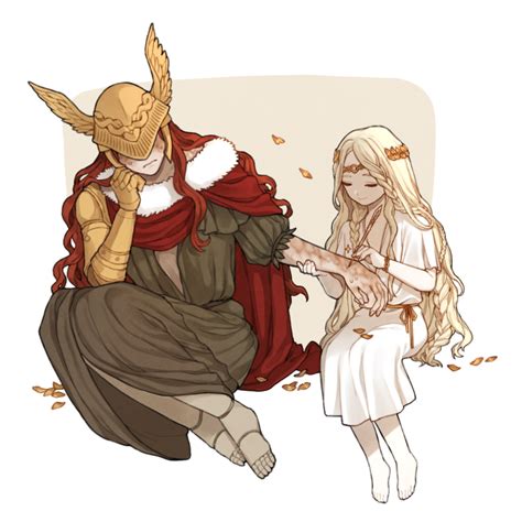 malenia blade of miquella and miquella (elden ring) drawn by donar0217 ...