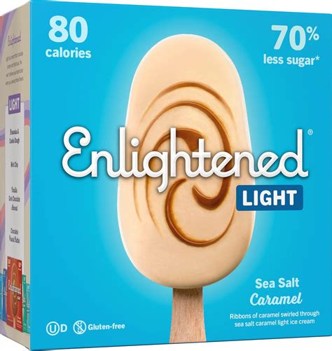 Amazon.com: Enlightened, Sea Salt Caramel Ice Cream Bar, 15 fl oz ...